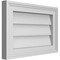 Ekena Millwork Vertical Surface Mount PVC Gable Vnt: Non-Functional, w/2"W x 1-1/2"H, Brickmould Frame, 18"W x 12"H GVPVE18X1202SN - alternate 4